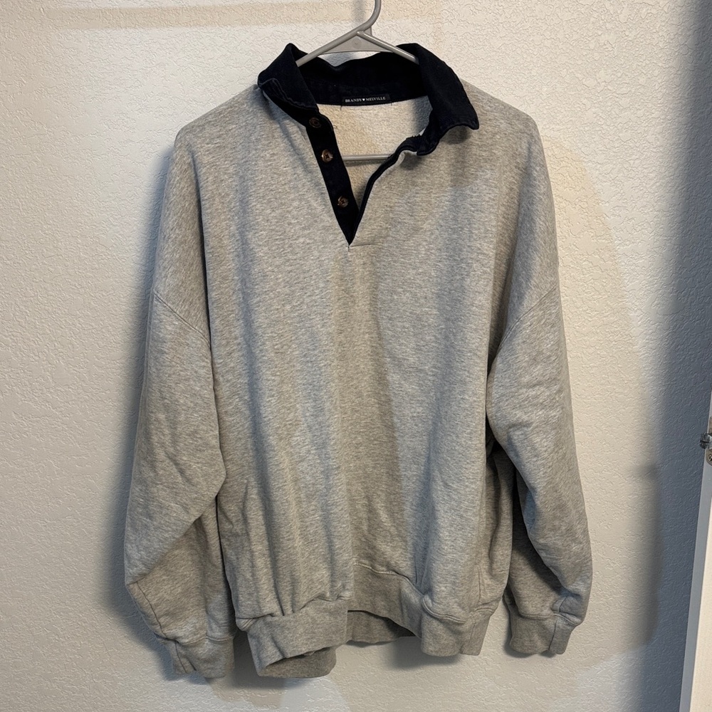 Brandy Melville Collared Sweatshirt